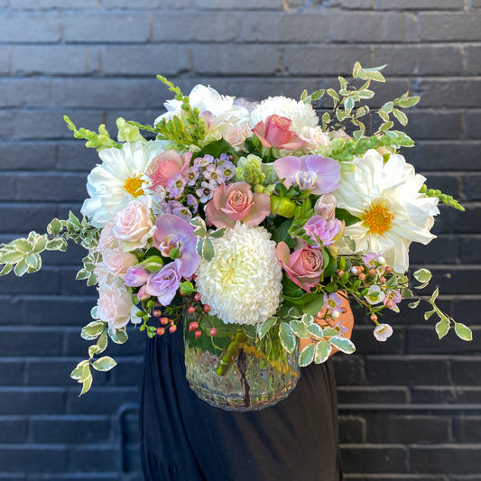 Elegance, Pastel Flower Vase