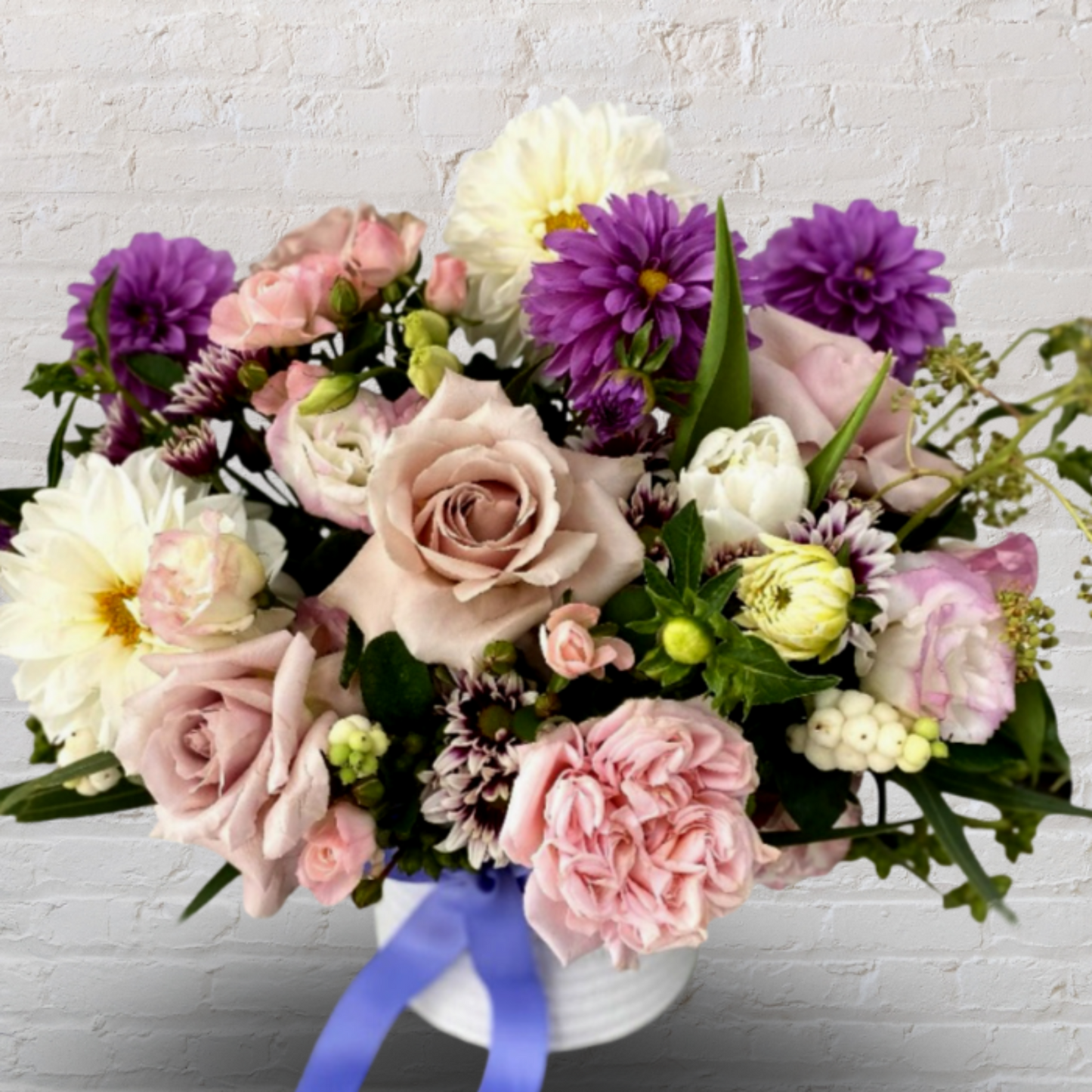 Seasonal pastel flowers