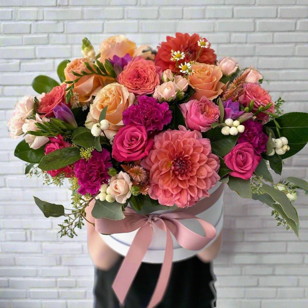 
                  
                    our signature hatbox - Perrotts Florists
                  
                