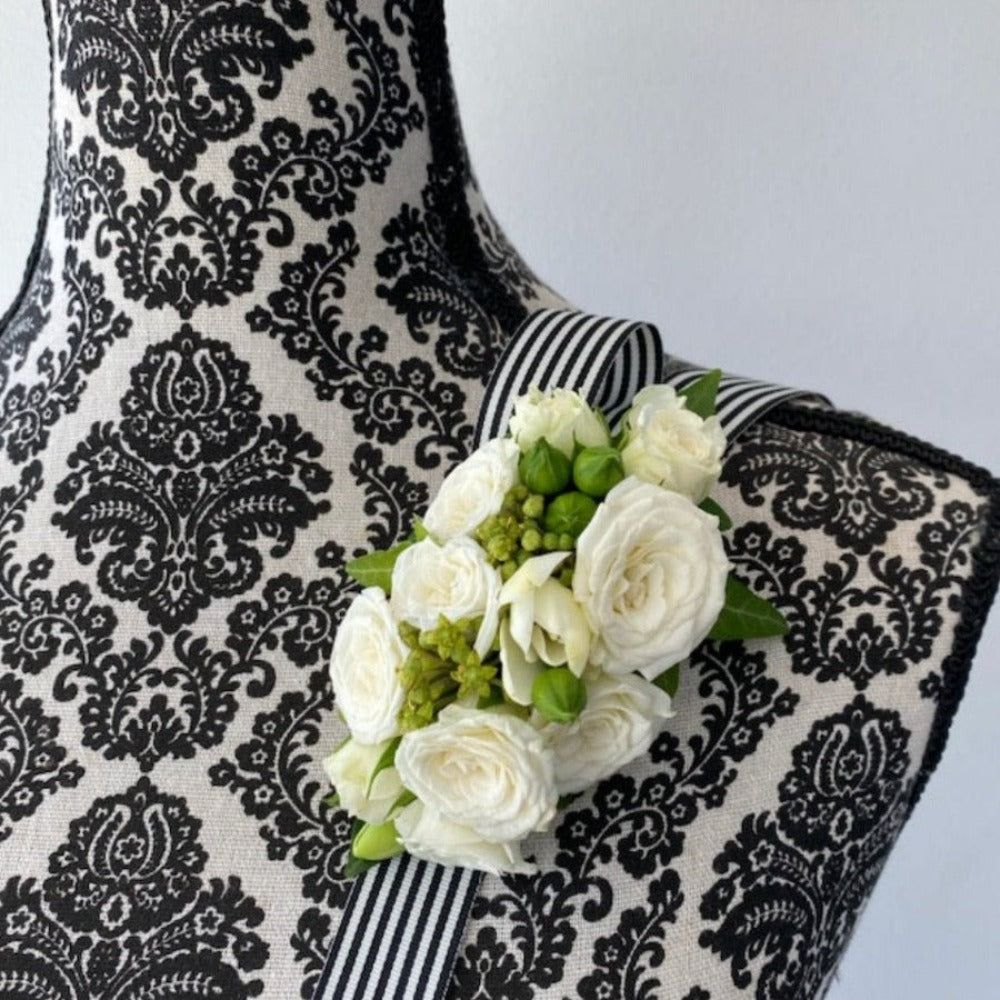 floral jewels - wrist corsage & buttonholes - Perrotts Florists