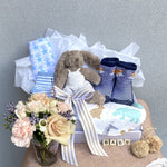 The 'New Arrival' Baby Boy Hamper - Perrotts Florists