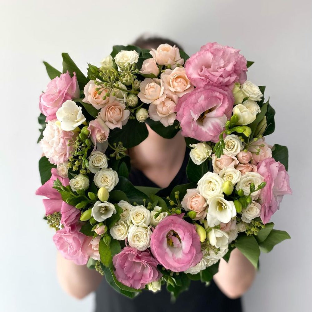 peaceful wreath - Perrotts Florists